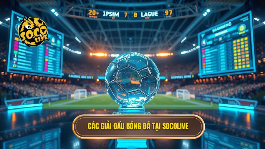 Các giải đấu được bao phủ tại Socolive bảng xếp hạng bóng đá