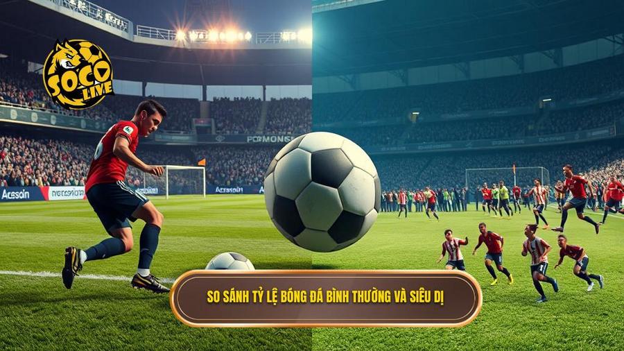 So sánh tỷ lệ bóng đá bình thường và siêu dị