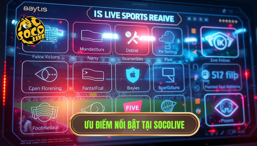 Những ưu điểm nổi bật chỉ có tại SOCOLIVE